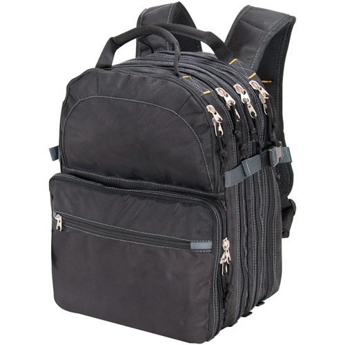 75-Pocket Tool Backpacks, 13" L x 17-1/2" W, Black, Nylon Haskins Industrial Inc.