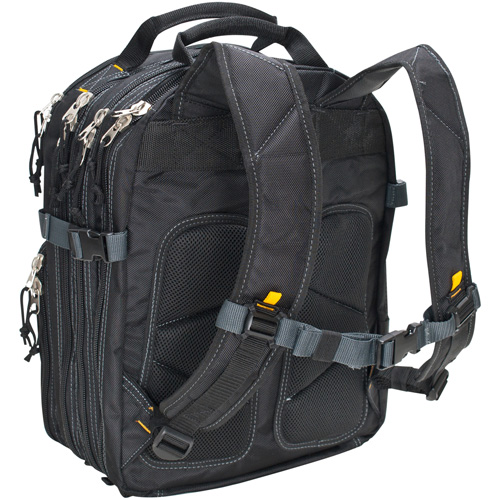 75-Pocket Tool Backpacks, 13" L x 17-1/2" W, Black, Nylon Haskins Industrial Inc.