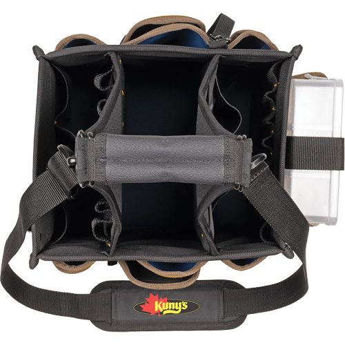 Grands porte-outils pour &eacute;lectriciens et travaux de maintenance, Polyester, 23 pochettes, Noir Haskins Industrial Inc.