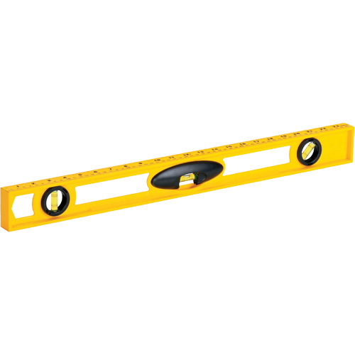 High-Impact ABS Level, I-Beam, 2' L, Plastic, 3, Non-Magnetic Haskins Industrial Inc.
