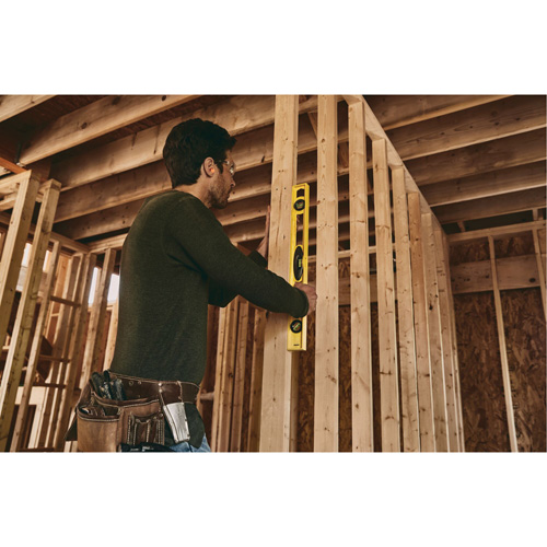 High-Impact ABS Level, I-Beam, 2' L, Plastic, 3, Non-Magnetic Haskins Industrial Inc.