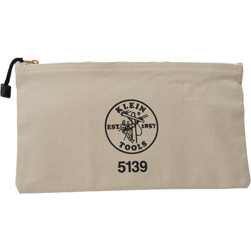 Pochette pour outils avec fermeture &agrave; glissi&egrave;re, Toile, 1 pochettes, Beige Haskins Industrial Inc.