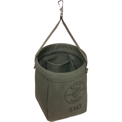 Tapered-Bottom Bag, 8" H, Canvas, Grey Haskins Industrial Inc.