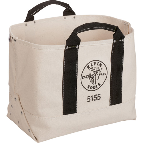 Sac &agrave; outils robuste de 17", Toile, 1 pochettes, Beige/Noir Haskins Industrial Inc.