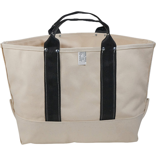 Heavy-Duty 17" Tool Bag, Canvas, 1 Pockets, Beige/Black Haskins Industrial Inc.