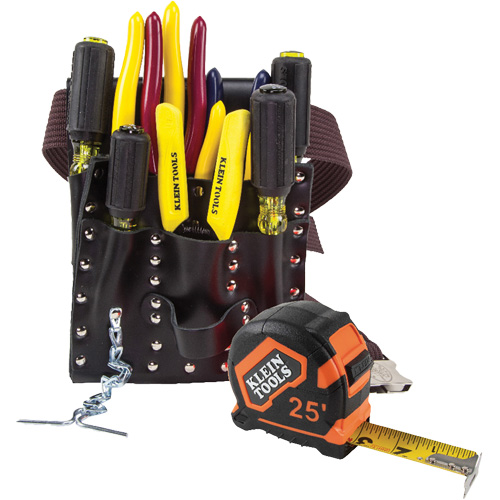 ENS OUTILS ELECTRICIEN A/POCHETTE CEINTURE, Cuir, Blanc Haskins Industrial Inc.