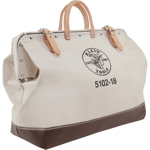 Heavy-Duty 18" Tool Bag, Canvas, 1 Pockets, Beige Haskins Industrial Inc.