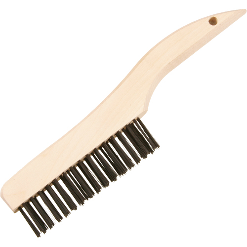 Shoe Handle Scratch Brushes, Brass, 4 x 16 Wire Rows, 10" Long Haskins Industrial Inc.
