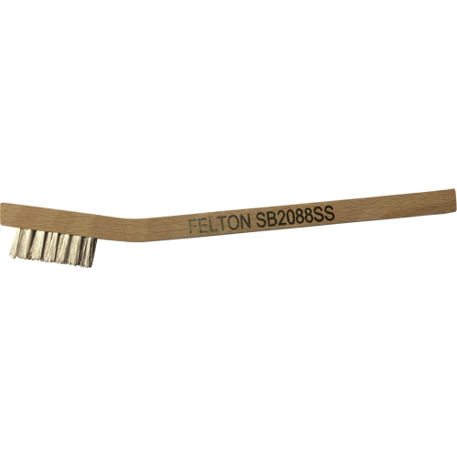 Small Cleaning Scratch Brushes, Stainless Steel, 3 x 7 Wire Rows, 7-3/4" Long Haskins Industrial Inc.