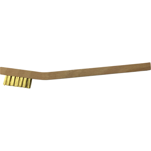 Small Cleaning Scratch Brushes, Brass, 3 x 7 Wire Rows, 7-3/4" Long Haskins Industrial Inc.