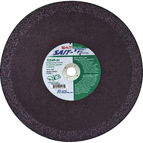 C24R Concrete High Speed Cut-Off Wheel, 12" x 1/8", 1" Arbor, Type 1, Aluminum Oxide, 6300 RPM Haskins Industrial Inc.