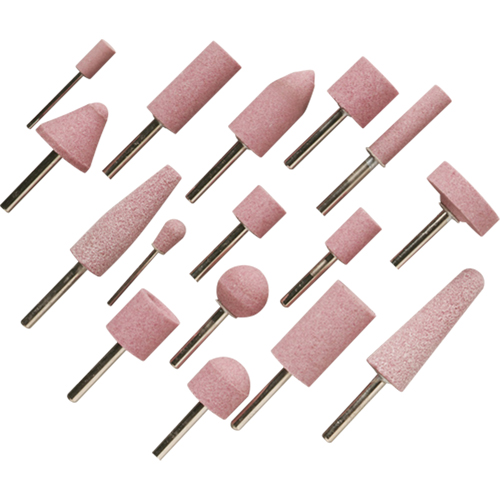 A60R Vitrified Mounted Points, A12, Aluminum Oxide, 11/16" Dia., 1-1/4" L, 60 Grit Haskins Industrial Inc.