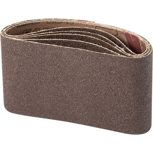 Portable Abrasive Belt, 3" W x 21" L, Aluminum Oxide, 100 Grit Haskins Industrial Inc.