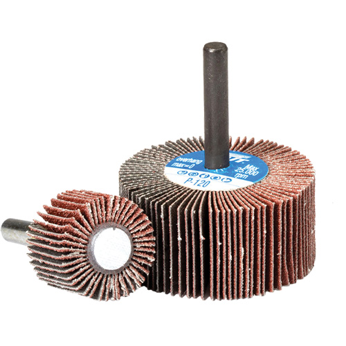 Meule &agrave; lamelles, Oxyde d'aluminium, Grain 180, 3" x 1" x 1/4" Haskins Industrial Inc.