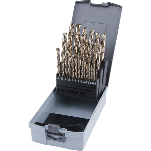 Jobber Length Drill Bit Set, 29 Pieces, High Speed Cobalt Haskins Industrial Inc.