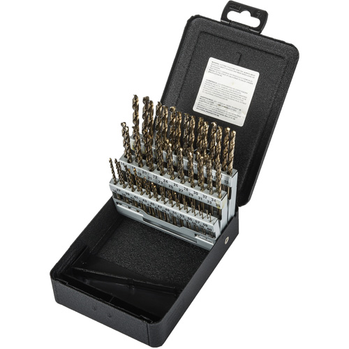 Jobber Length Drill Bit Set, 60 Pieces, High Speed Cobalt Haskins Industrial Inc.