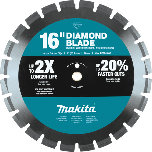 Lame diamant &agrave; bordure segment&eacute;e Haskins Industrial Inc.