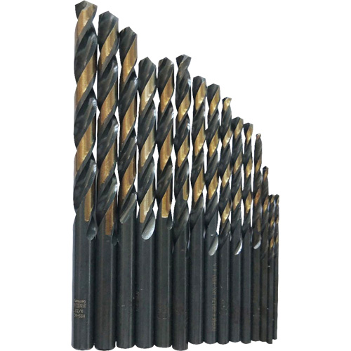 Jobber Length Drill Bit Set, 29 Pieces, High Speed Steel Haskins Industrial Inc.