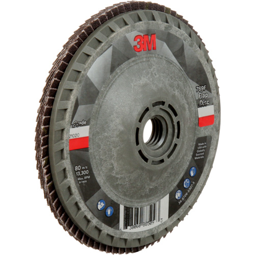 Disque &agrave; lamelles &agrave; changement rapide 769F, 4-1/2" x 5/8"-11, Type 27, Grain 120+, C&eacute;ramique Haskins Industrial Inc.