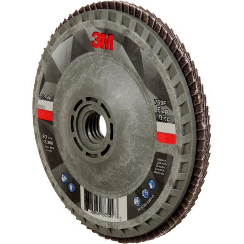 Disque &agrave; lamelles &agrave; changement rapide 769F, 4-1/2" x 5/8"-11, Type 27, Grain 120+, C&eacute;ramique Haskins Industrial Inc.