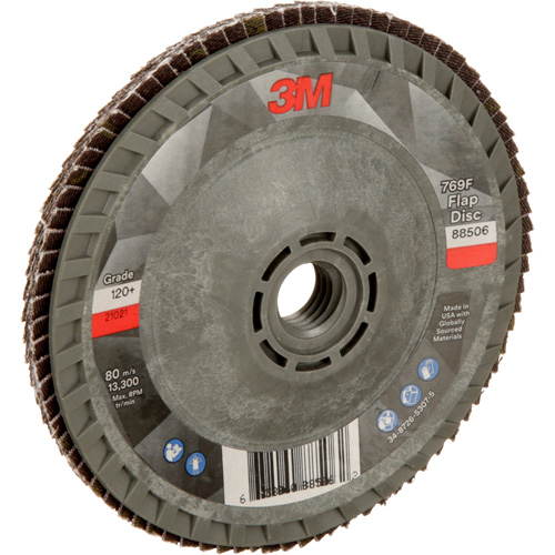 Disque &agrave; lamelles &agrave; changement rapide 769F, 4-1/2" x 5/8"-11, Type 29, Grain 120+, C&eacute;ramique Haskins Industrial Inc.