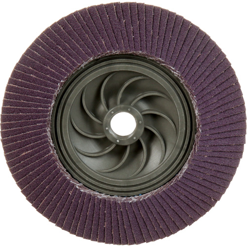 Disque &agrave; lamelles &agrave; changement rapide 769F, 5" x 5/8"-11, Type 29, Grain 120+, C&eacute;ramique Haskins Industrial Inc.
