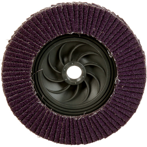 Disque &agrave; lamelles &agrave; changement rapide 769F, 5" x 5/8"-11, Type 27, Grain 40+, C&eacute;ramique Haskins Industrial Inc.