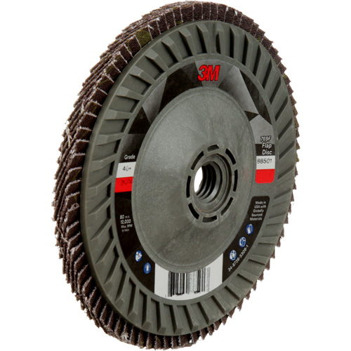 Disque &agrave; lamelles &agrave; changement rapide 769F, 5" x 5/8"-11, Type 29, Grain 40+, C&eacute;ramique Haskins Industrial Inc.