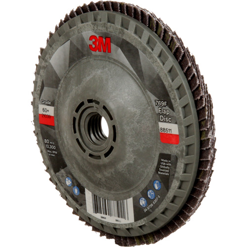 Disque &agrave; lamelles &agrave; changement rapide 769F, 4-1/2" x 5/8"-11, Type 27, Grain 60+, C&eacute;ramique Haskins Industrial Inc.