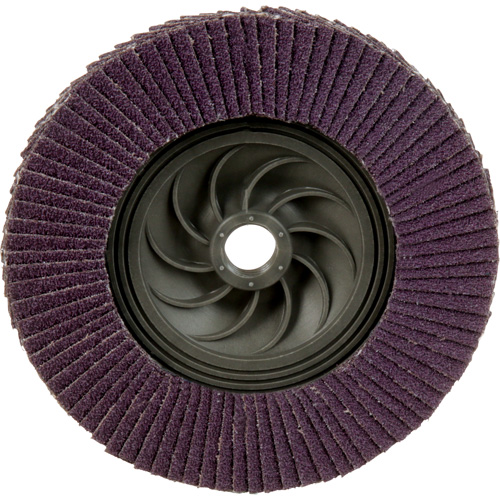 Disque &agrave; lamelles &agrave; changement rapide 769F, 5" x 5/8"-11, Type 27, Grain 60+, C&eacute;ramique Haskins Industrial Inc.
