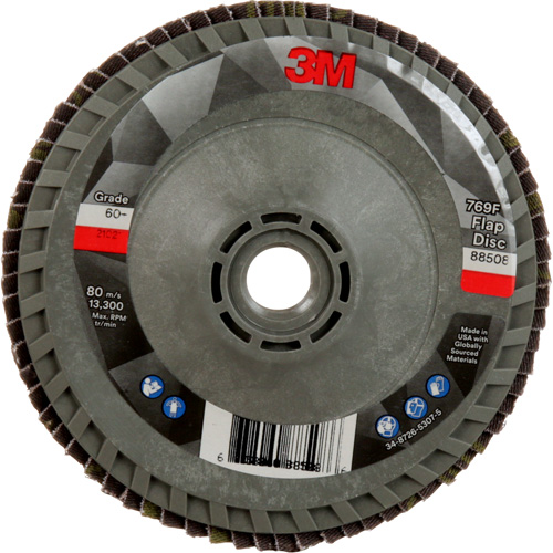Disque &agrave; lamelles &agrave; changement rapide 769F, 4-1/2" x 5/8"-11, Type 29, Grain 60+, C&eacute;ramique Haskins Industrial Inc.