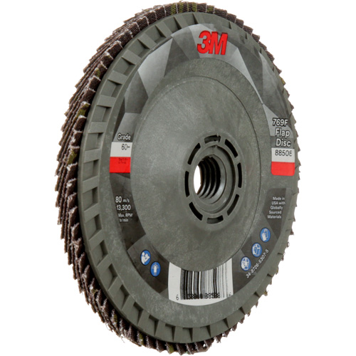 Disque &agrave; lamelles &agrave; changement rapide 769F, 4-1/2" x 5/8"-11, Type 29, Grain 60+, C&eacute;ramique Haskins Industrial Inc.