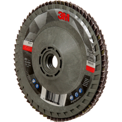 Disque &agrave; lamelles &agrave; changement rapide 769F, 4-1/2" x 5/8"-11, Type 29, Grain 60+, C&eacute;ramique Haskins Industrial Inc.