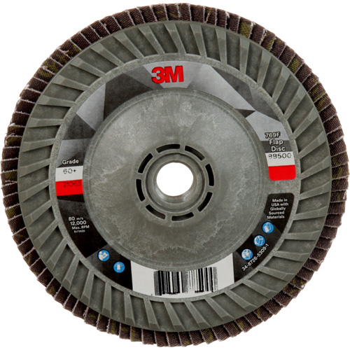 Disque &agrave; lamelles &agrave; changement rapide 769F, 5" x 5/8"-11, Type 29, Grain 60+, C&eacute;ramique Haskins Industrial Inc.