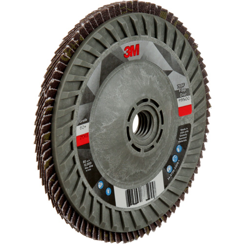 Disque &agrave; lamelles &agrave; changement rapide 769F, 5" x 5/8"-11, Type 29, Grain 60+, C&eacute;ramique Haskins Industrial Inc.