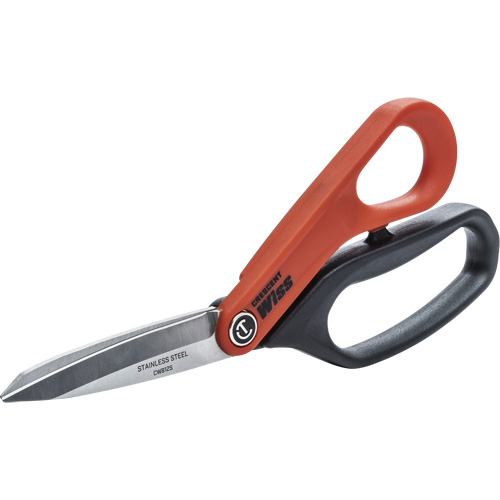 Cisaille tout usage en acier inoxydable pour ouvrier professionnel, 8-1/2", Poign&eacute;e Anneaux Haskins Industrial Inc.