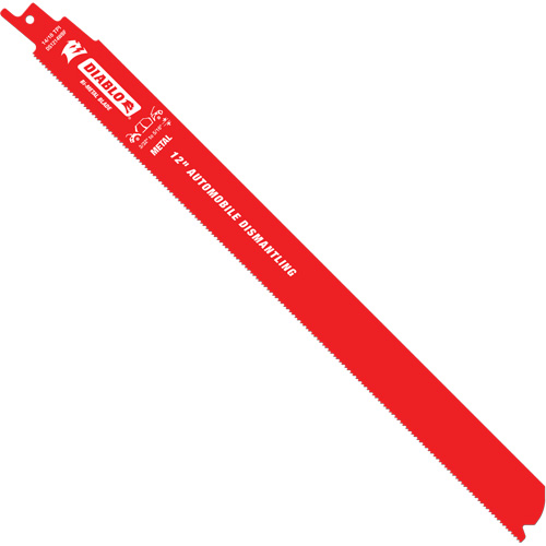 Reciprocating Blade for Auto Dismantling, Bi-Metal, 14-18 TPI, 12" L x 1" W Haskins Industrial Inc.
