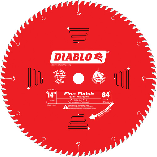 Fine Finish Circular Saw Blade, 14", 84 Teeth, Laminate/Wood Use Haskins Industrial Inc.