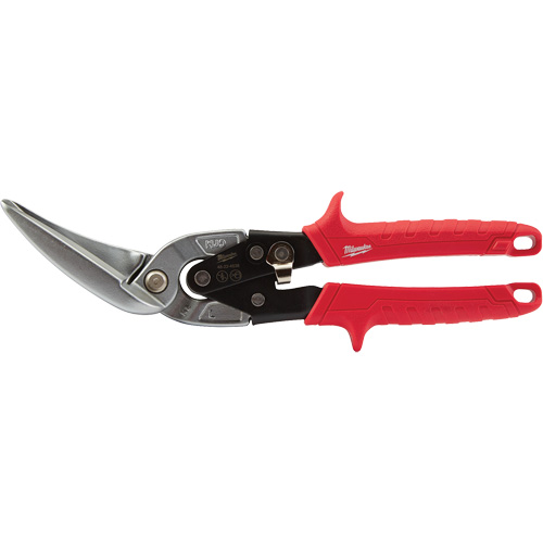 Long-Cut Offset Aviation Snips, 3" Cut Length, Straight/Left Cut Haskins Industrial Inc.