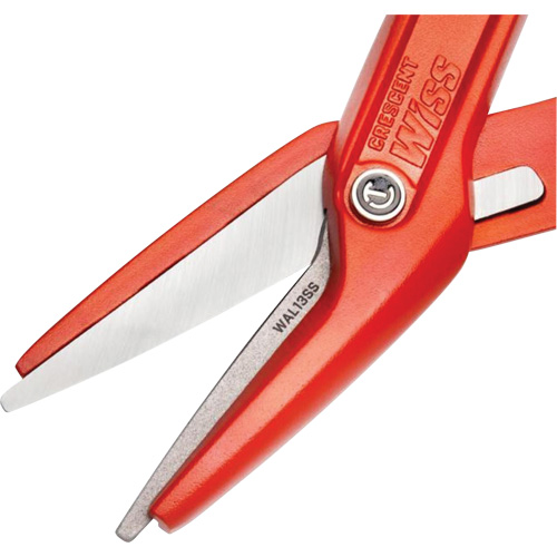 Cisaille d'&eacute;tain en aluminium dentel&eacute; de 13" avec poign&eacute;e tremp&eacute;e, Longueur de coupe de 3", Coupe Droit Haskins Industrial Inc.