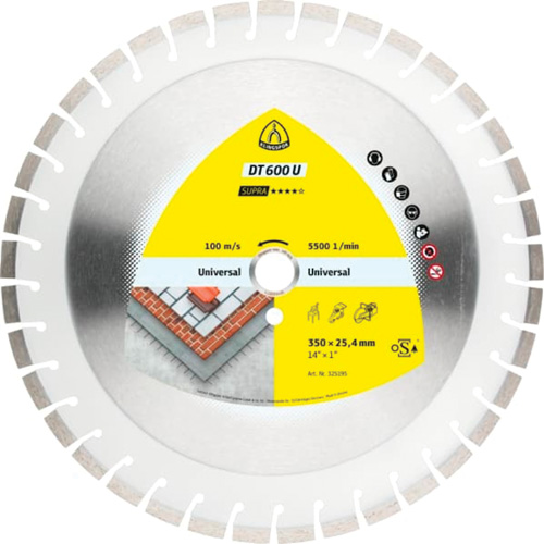 DT 600 U Supra Large Diamond Cutting Blades Haskins Industrial Inc.