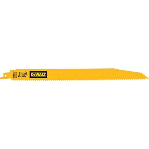 Lame de scie alternative pour d&eacute;molitions, Bim&eacute;tal, 6 Dents par pouce, 12" lo Haskins Industrial Inc.
