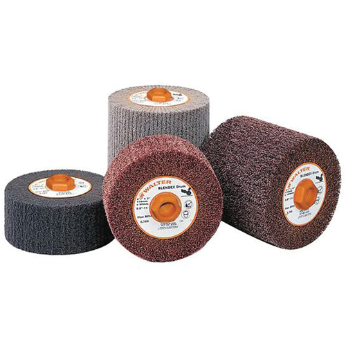 Blendex Surface Conditioning Drum, 4-1/2" Dia. x 2" W, 5/8"-11 Arbor, Coarse Grit Haskins Industrial Inc.