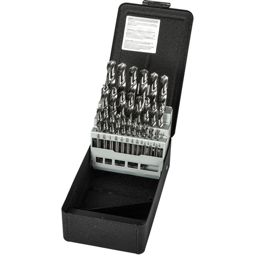 Stub Length Drill Bit Set, 29 Pieces, High Speed Steel Haskins Industrial Inc.