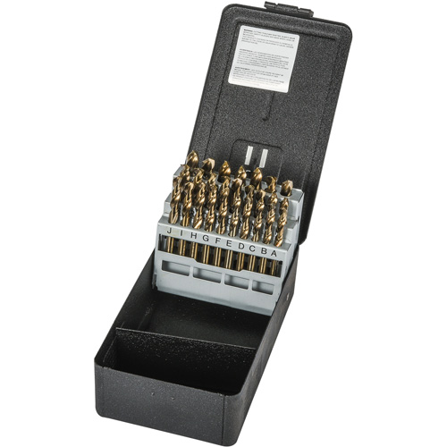 Jeu de forets robustes pour machine-outil, 26 morceaux, Acier rapide au cobalt Haskins Industrial Inc.