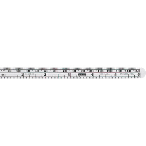 Economy Precision Flexible Ruler, 6-1/2" L, Steel Haskins Industrial Inc.