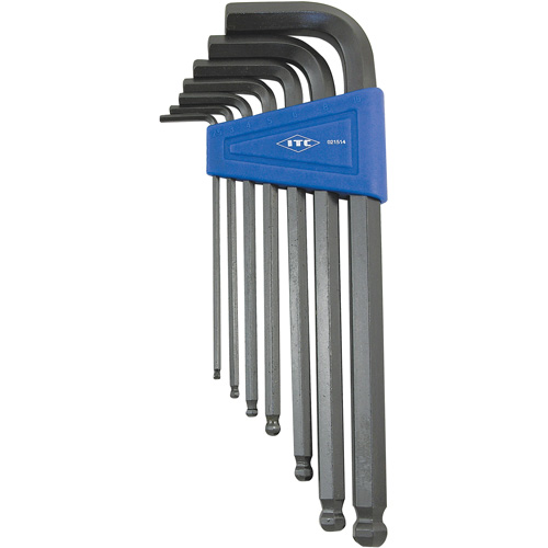 Ball Nose Hex Key Set, 7 Pcs., Metric Haskins Industrial Inc.