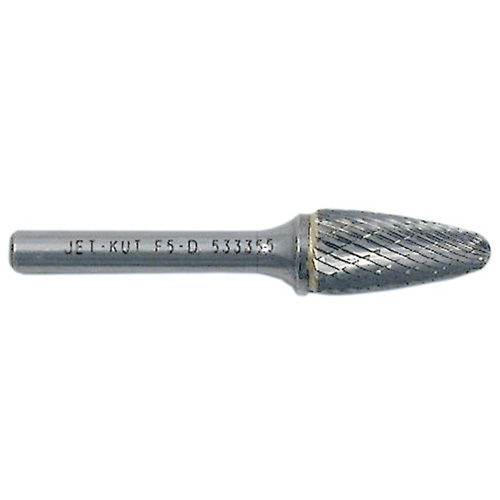 Tree Shape Bur with Radius End, 3/8" Dia., 1/4" Shank, 3/4" Depth of Cut Haskins Industrial Inc.