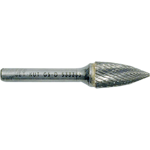 G3-D JET-KUT&reg; Tree Shape Burr with Pointed End, 3/8" Dia., 1/4" Shank, 3/4" Depth of Cut Haskins Industrial Inc.