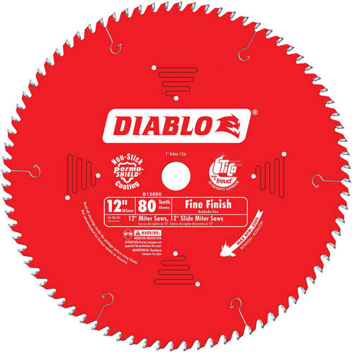 Contractor Saw Blades - Fine Finishing Saw Blades, 12", 80 Teeth, Wood Use Haskins Industrial Inc.